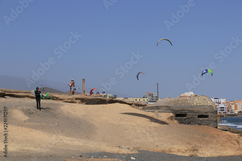 Kitesurfing in El Medano, Tenerife
