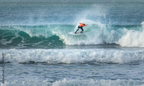 Extreme Surfing,  Fistral Beach, Newquay, Cornwall photo