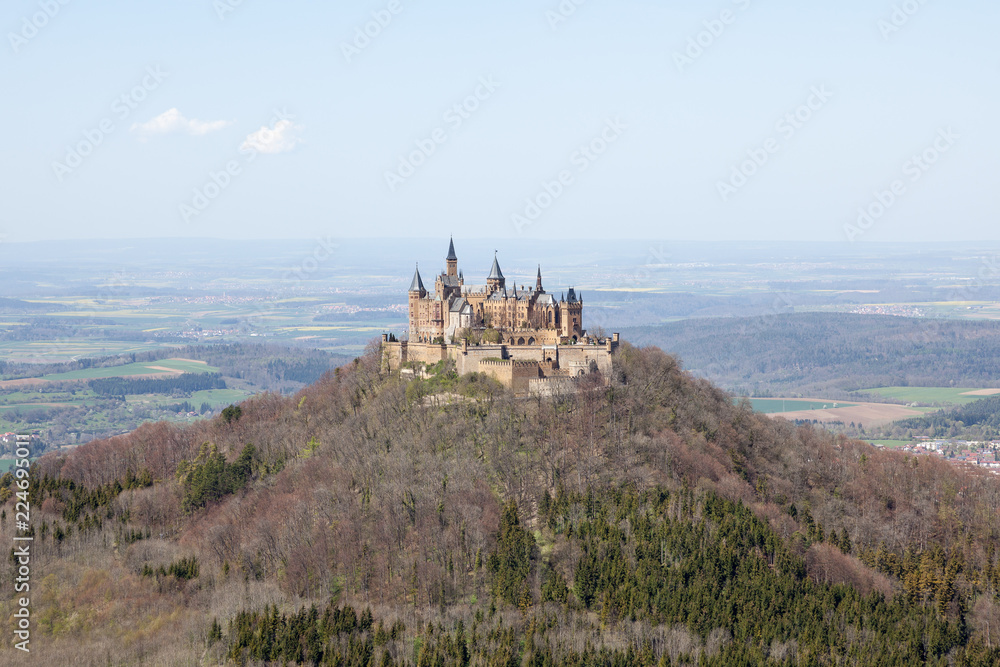 View of Hohenzollern Castle from vom Zeller Horn