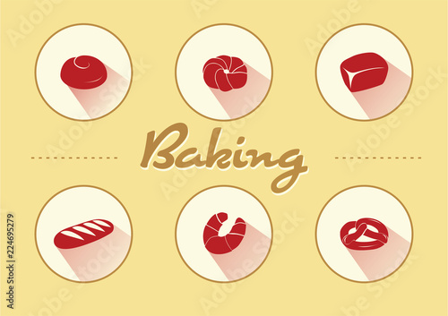 Bakery and Bread Icon. Vector illustration