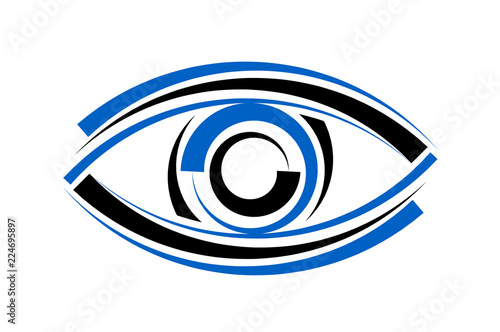 Logo eye on a white background