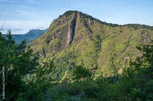 Wonderful View from Little Adam's Peak on a Sunny Day in Sri Lanka
