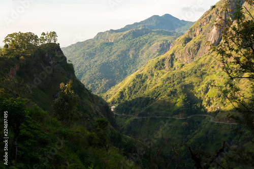 Wonderful View from Little Adam's Peak on a Sunny Day in Sri Lanka