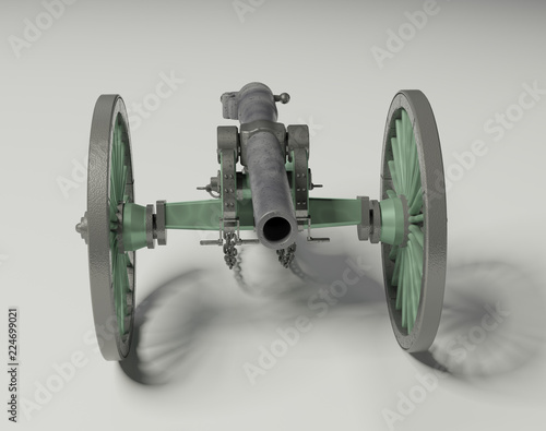 Antike Kanone auf Rädern