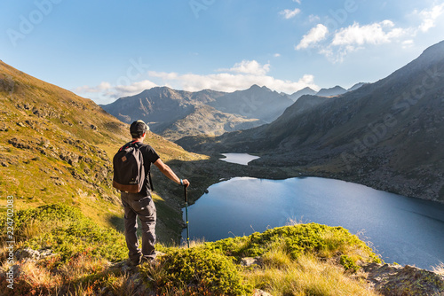 Wallpaper Mural Tristaina high mountain lakes in Pyrenees. Andorra Torontodigital.ca