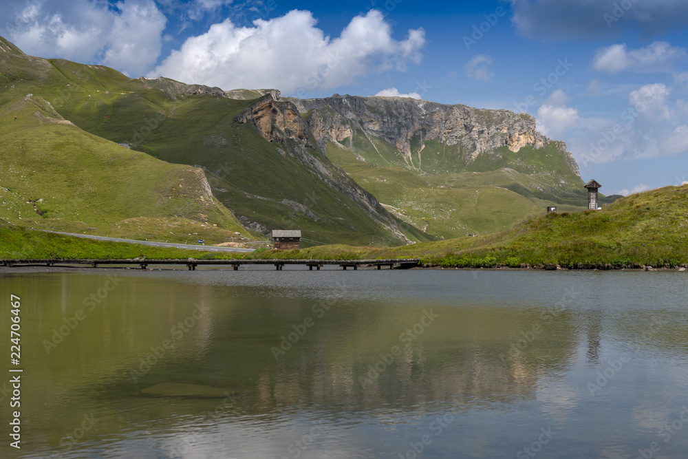 Fuscher Lacke lake, 2262m above sea level, Grossglockner High Alpine Road, Hohe Tauern National Park, Austria. Fuscher Lacke lake, 2262m above sea level, Grossglockner High Alpine Road, Hohe Tauern National Park, Austria.