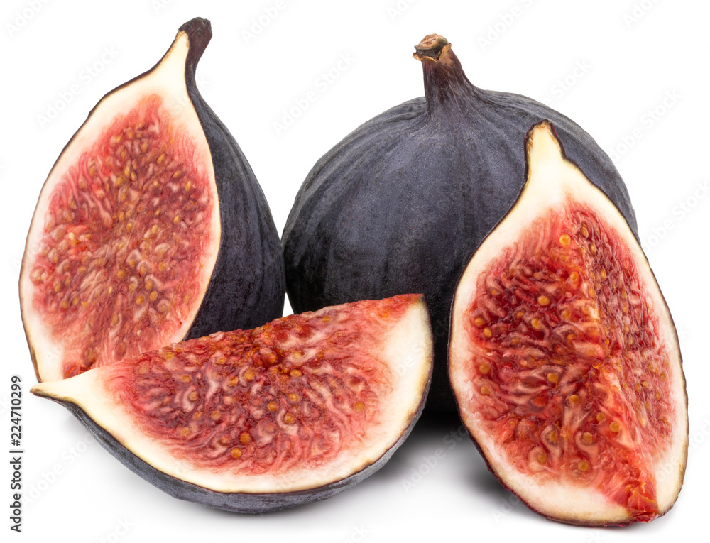 Fresh figs isolated on white background with clipping path Fresh figs isolated on white background with clipping path