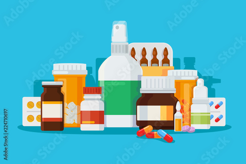 Set of medications for treatment of diseases.