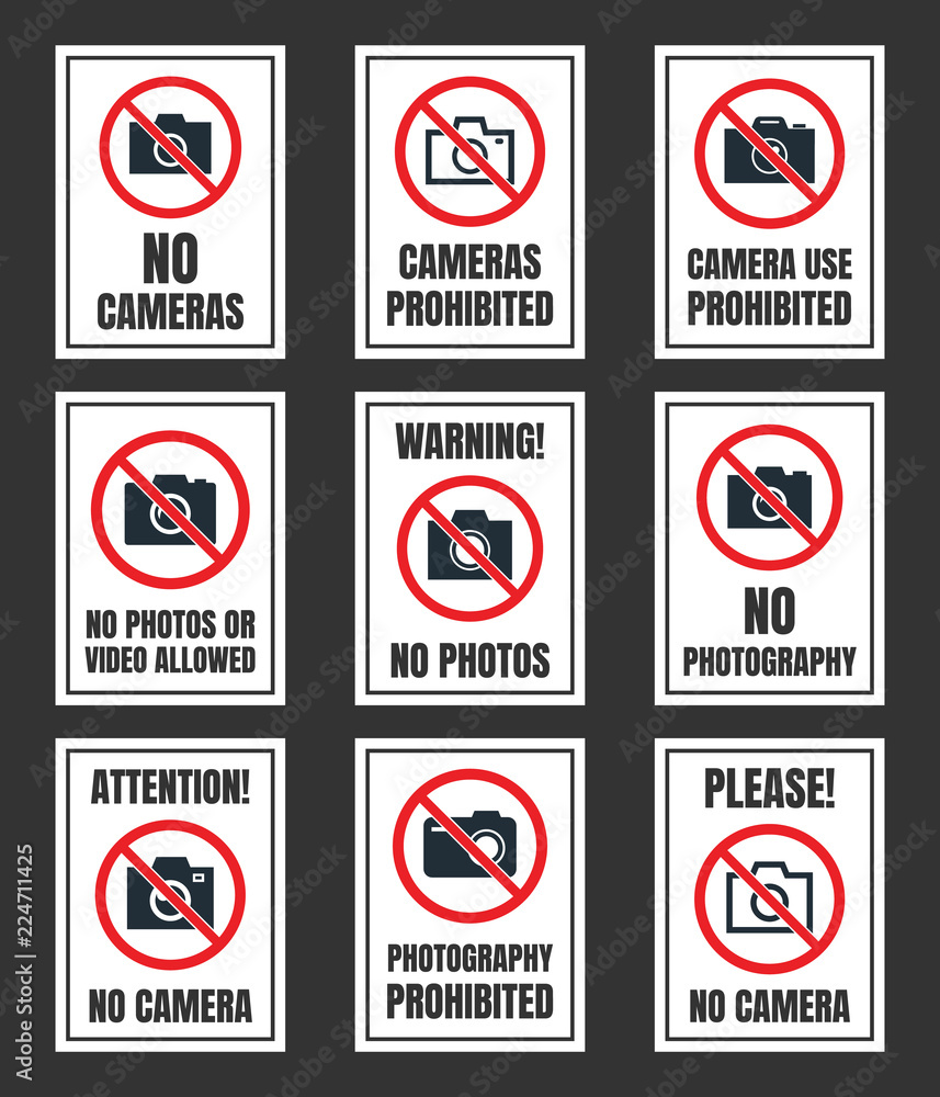 no camera use sign, photo prohibited signboard, no photography no camera use sign, photo prohibited signboard, no photography