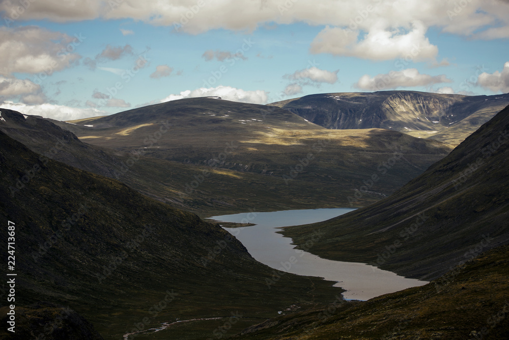 Mountain valley in Norway