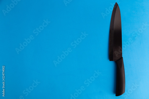 black ceramic kitchen knife