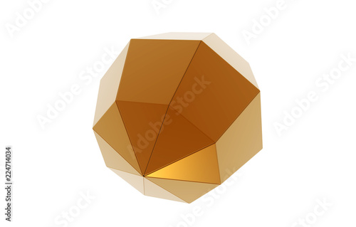 Goldener geometrischer Vielflächner