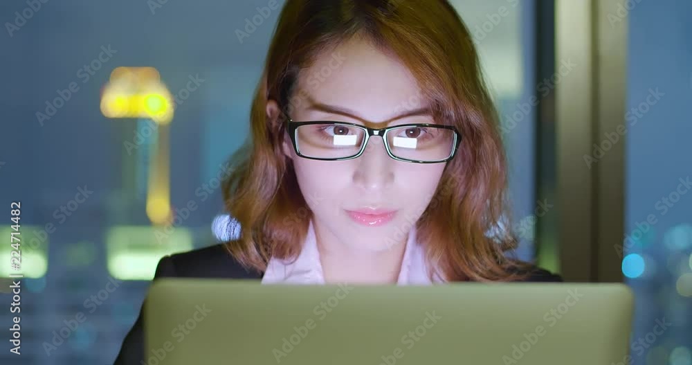 woman use notebook work woman use notebook work