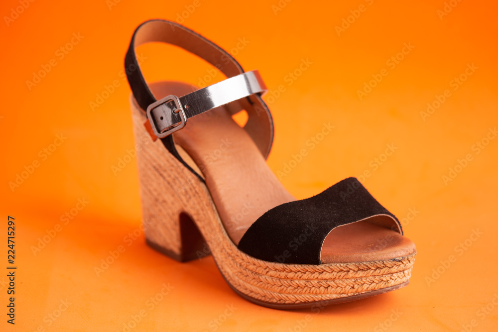 woman's wedge shoe