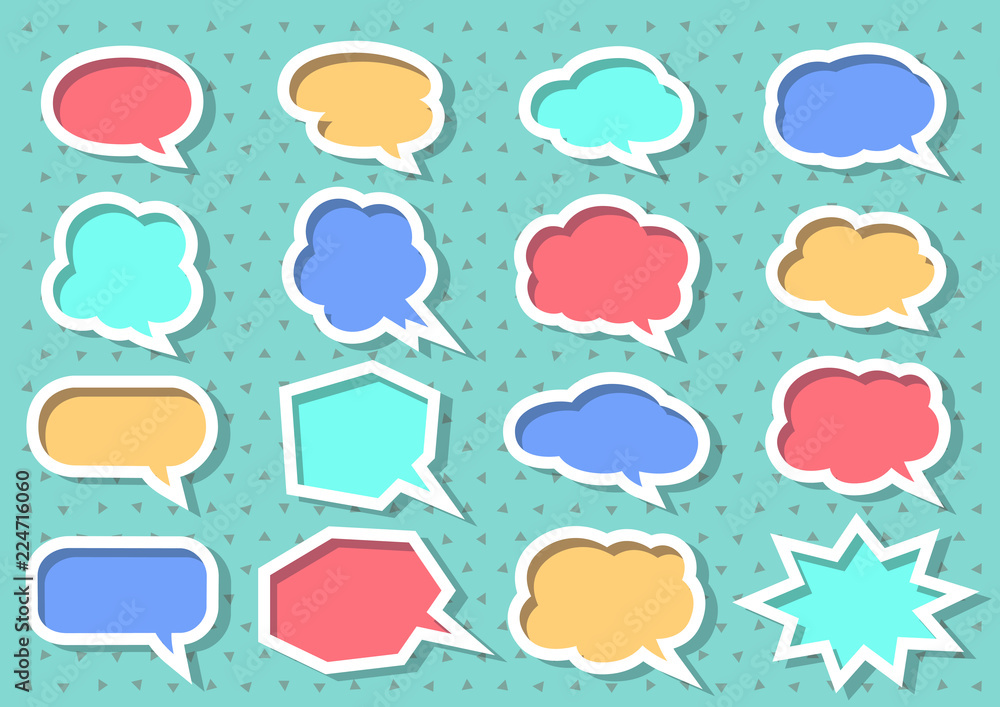Speech Babbles set, vector illustration EPS10. Speech Babbles set, vector illustration EPS10.