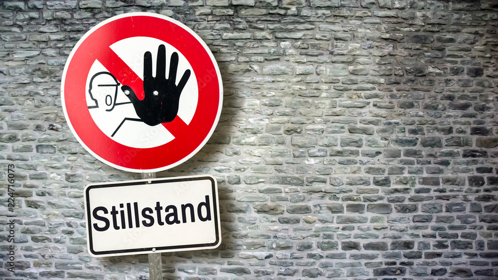 Schild 389 - Stillstand