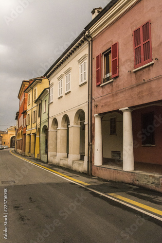 Cesena street Italy