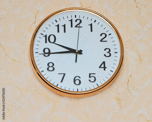 retro wall clock on old ackground