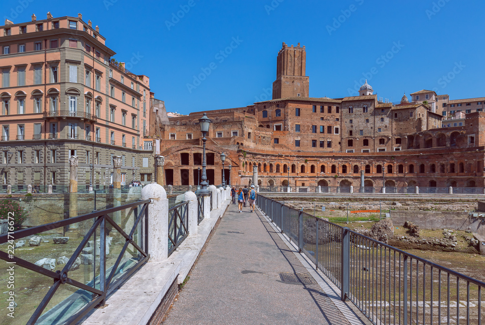 Roman Forum (Fori imperiali and Casa dei cavalieri di Rodi)