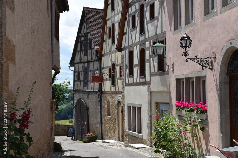 Side Street View, Rothenburg, Germany