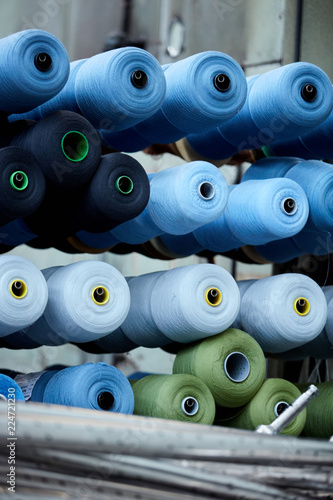 Dyeing yarn fabrics production farm