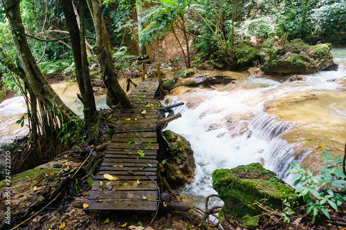 Bridge on the waterfall 