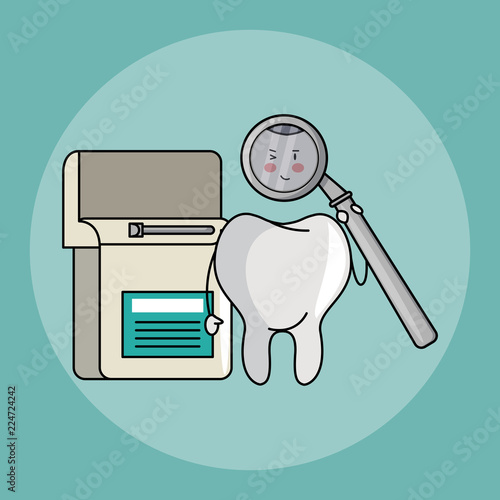 Dental care cartoons