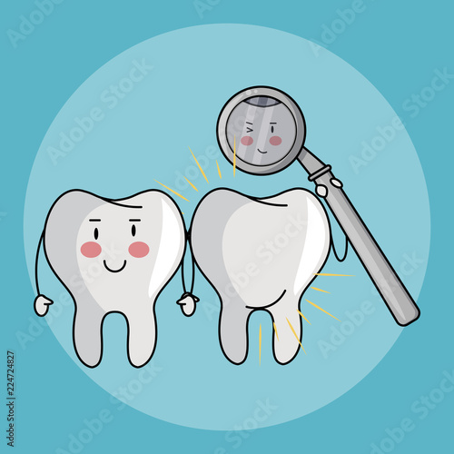Dental care cartoons