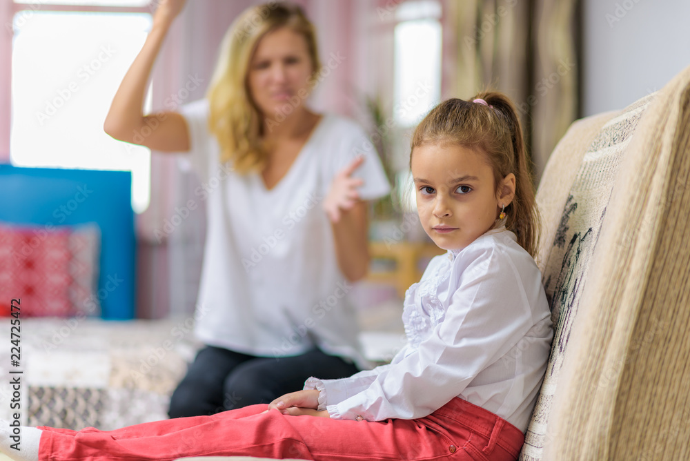 Family conflict, family relationship mother and child daughter. Family conflict, family relationship mother and child daughter.