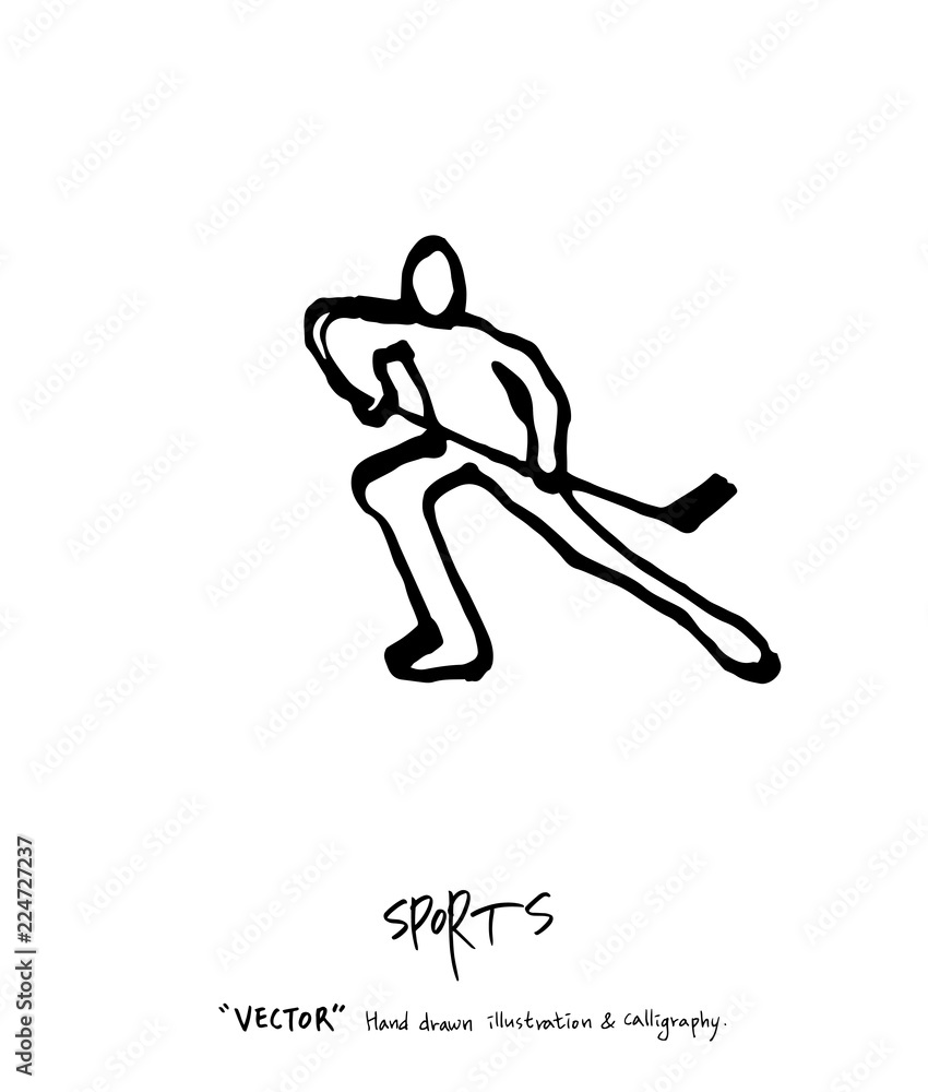 스포츠 포스터 / 손으로 그린 스포츠 그림 스포츠 포스터 / 손으로 그린 스포츠 그림