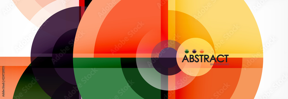 Abstract background bright circles geometric design Abstract background bright circles geometric design