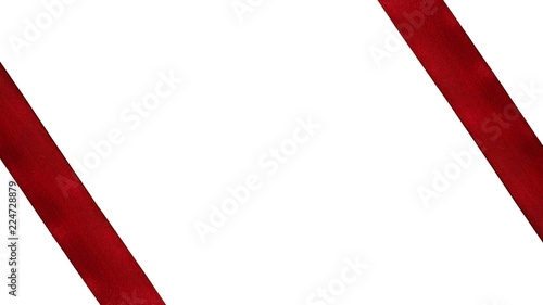 Red fabric ribbon isolated on white background. Free Download Red fabric ribbon isolated on white background. - GFXLoad