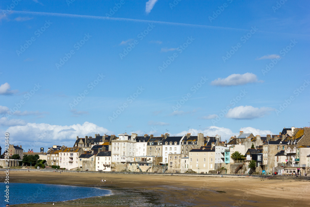 Old town in Saint-Malo, brittany, France