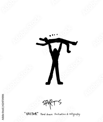 스포츠 포스터 / 손으로 그린 스포츠 그림