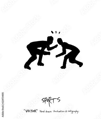 스포츠 포스터 / 손으로 그린 스포츠 그림