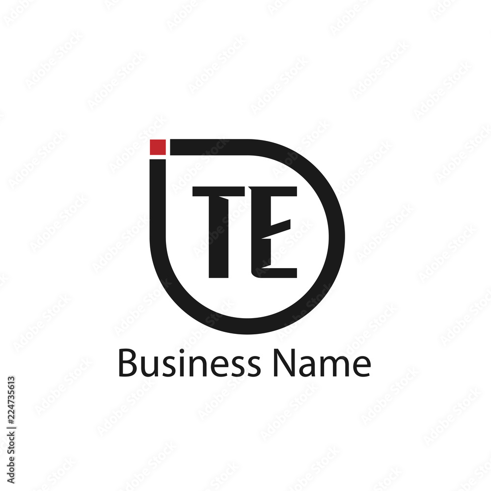 Initial Letter TE Logo Template Design Initial Letter TE Logo Template Design