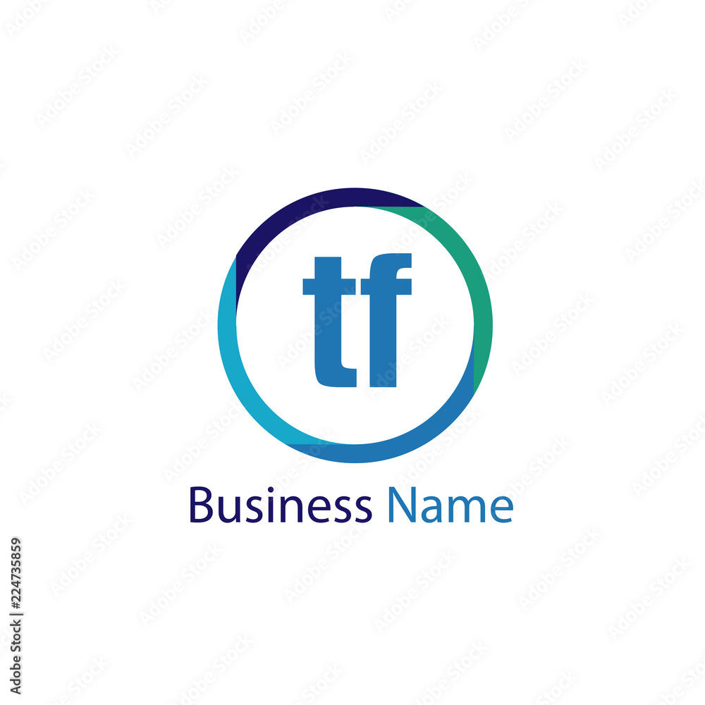 Initial Letter TF Logo Template Design Initial Letter TF Logo Template Design
