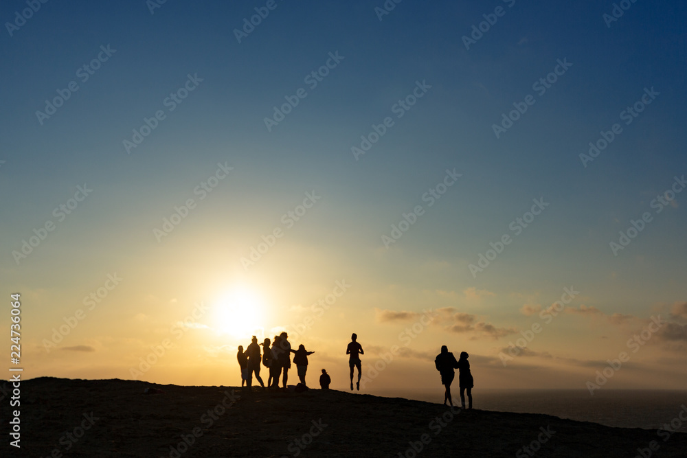 Célébration du coucher de soleil