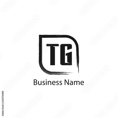 Initial Letter TG Logo Template Design