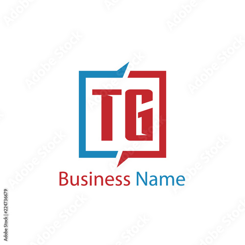 Initial Letter TG Logo Template Design
