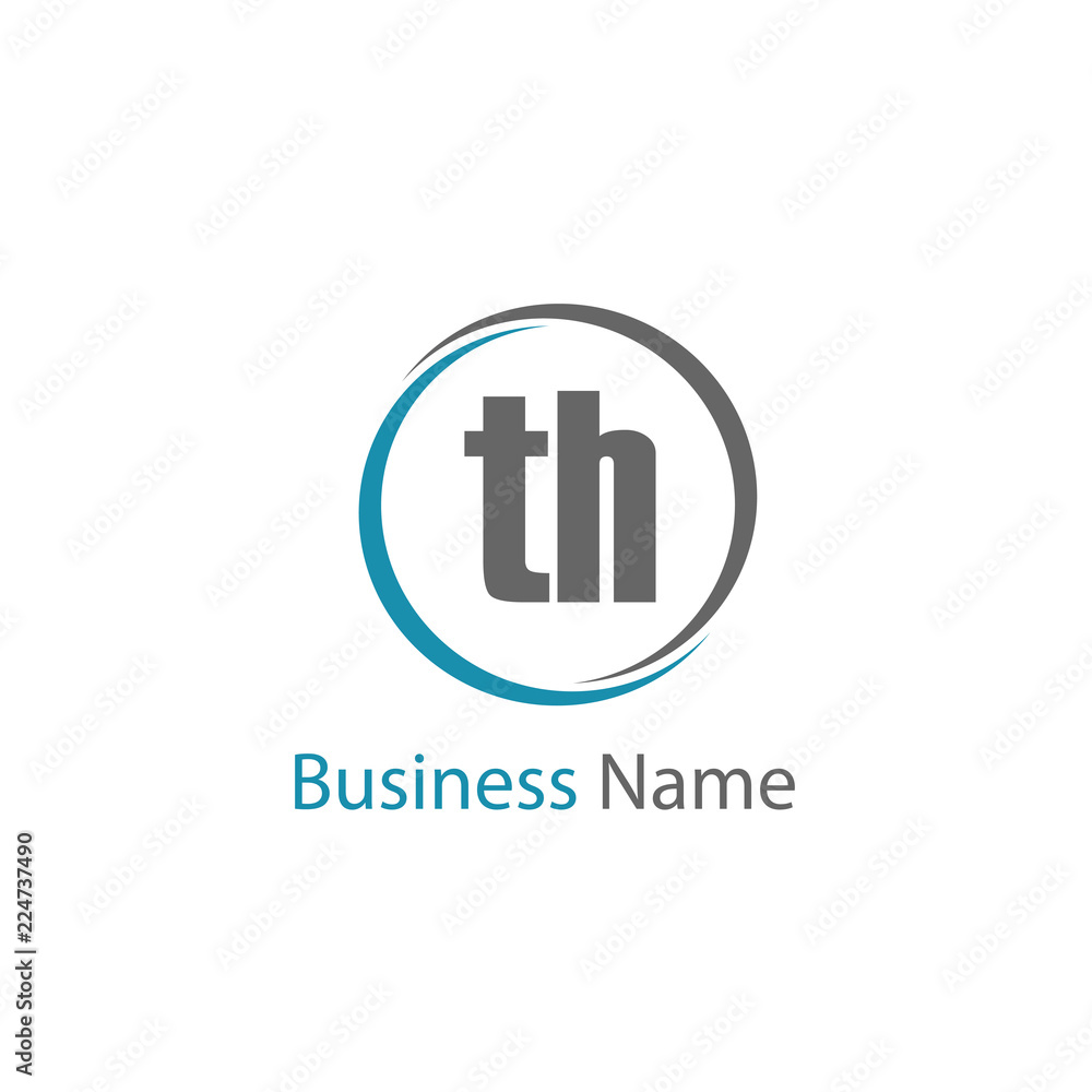 Initial Letter TH Logo Template Design Initial Letter TH Logo Template Design