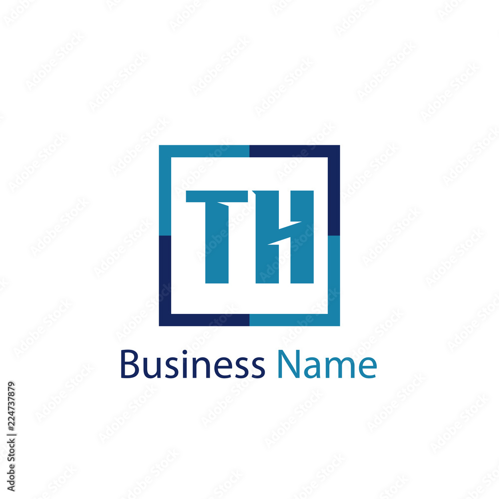 Initial Letter TH Logo Template Design Initial Letter TH Logo Template Design