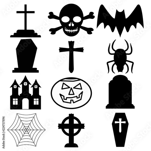 Halloween icon set