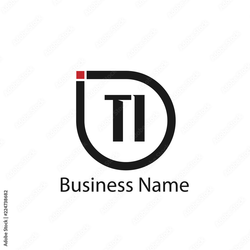 Initial Letter TI Logo Template Design Initial Letter TI Logo Template Design
