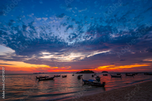 Atmosphere at the quiet dawn on Koh Lipe.