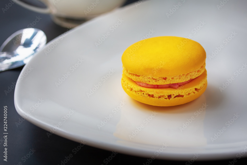 Colourful Sweet French Macaroons or Macaron, Dessert. Colourful Sweet French Macaroons or Macaron, Dessert.
