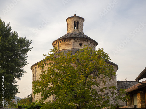 Almenno San Bartolomeo, Bergamo, Italy. The church Rotonda San Tome