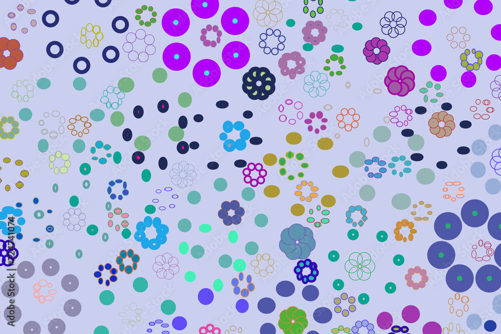 Background abstract geometric circles or ellipses. Pattern, creative, vector & decoration.