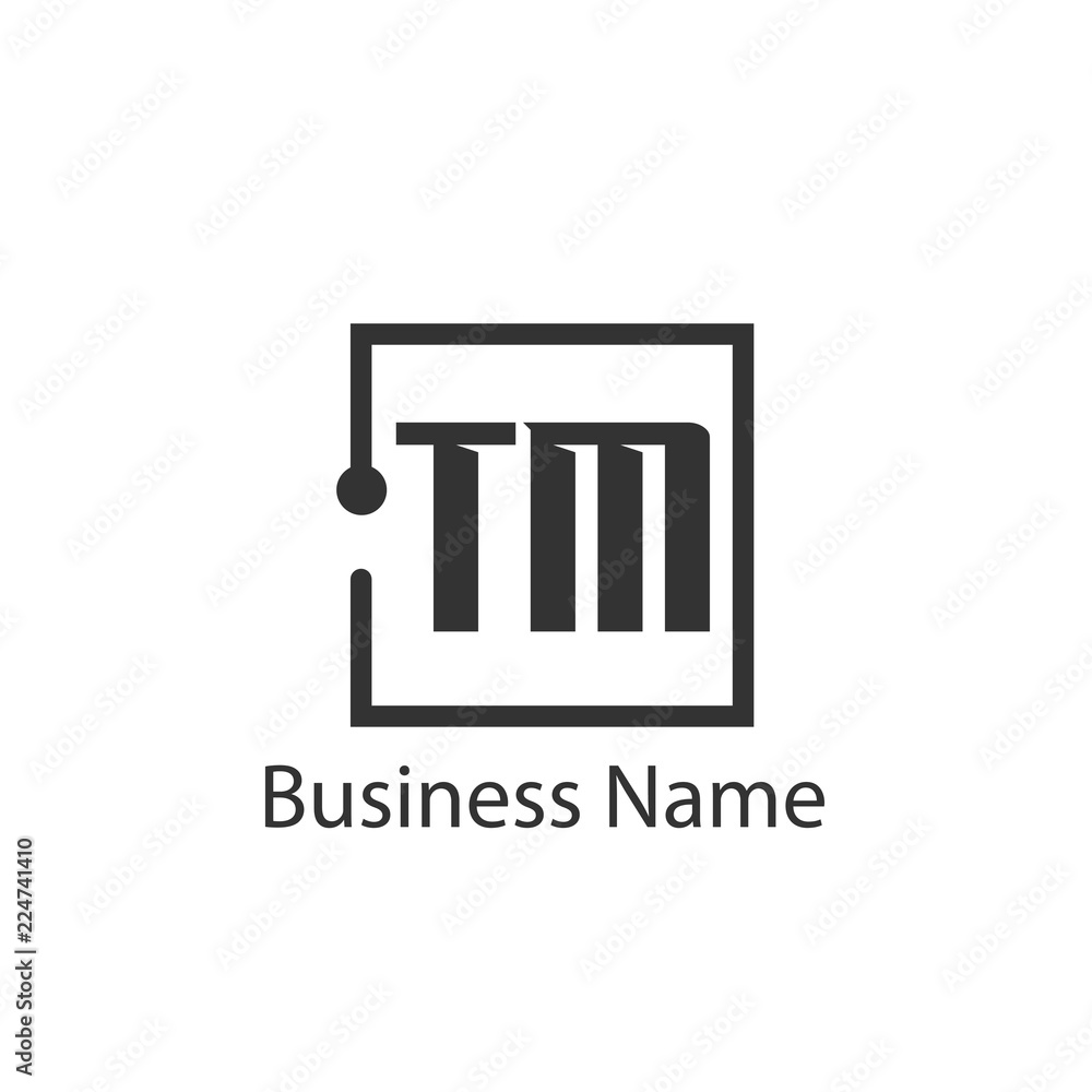 Initial Letter TM Logo Template Design