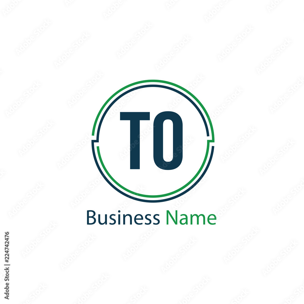 Initial Letter TO Logo Template Design Initial Letter TO Logo Template Design